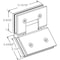 Strybuc Glass-to-Glass Hinge 22-247BCH - alternate 2